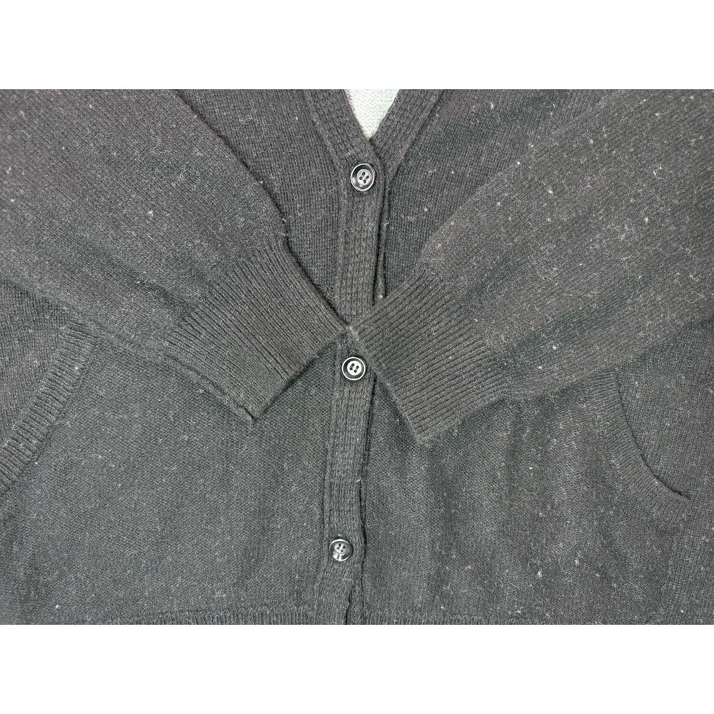 We The Free People Essential Cardi‎ Oversized Cardigan XL Black & Grey NWT - Picture 4 of 10